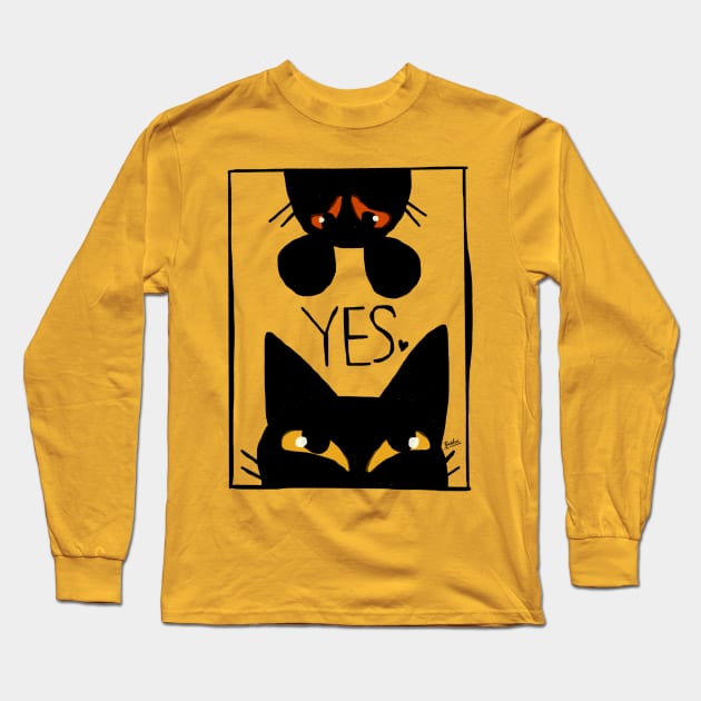 Cat and mouse Long Sleeve T-Shirt by BATKEI